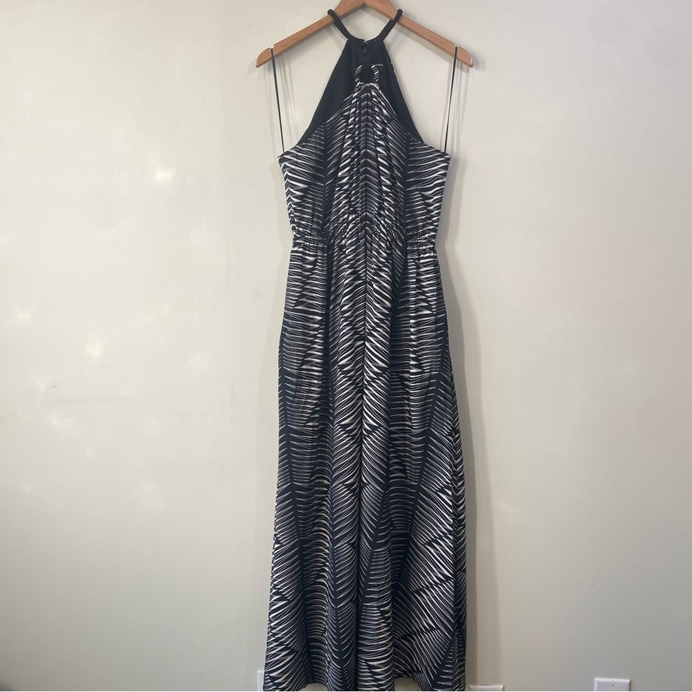 Express Black and White Patterned Maxi Dress